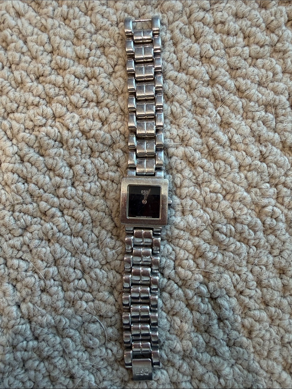 ESQ Square Silver-Tone Bracelet Watch — Silver